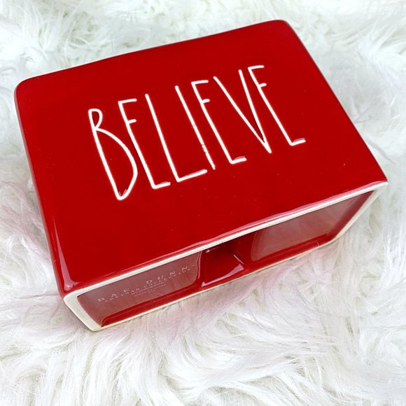 Rae Dunn Believe Ceramic Holiday Organizer Holder - Picture 7 of 12